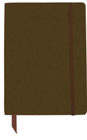 Faux leather ribbon notebook